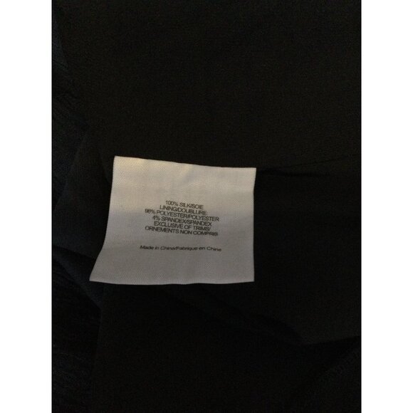 Tory Burch Women Sheer Lined Silk Beaded Sleeveless Blouse Top Black Size 10 - Picture 5 of 6